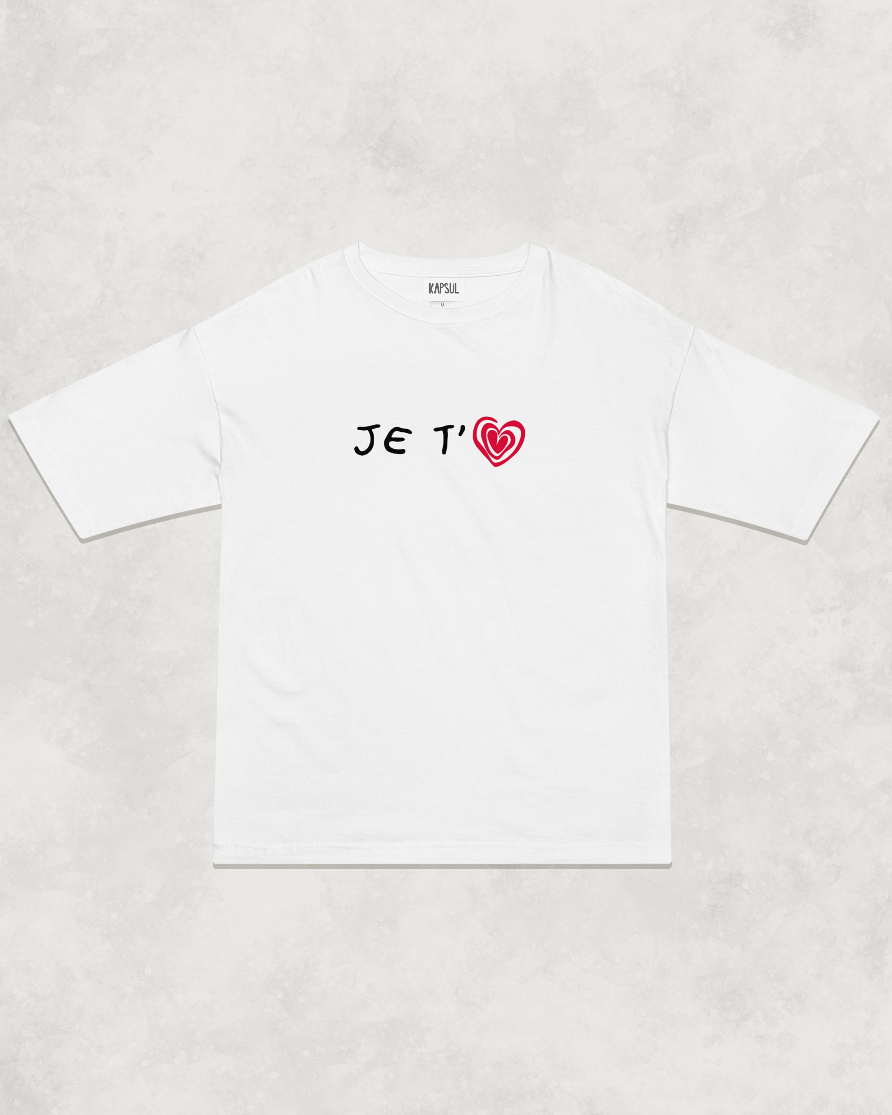 Je t'aime - Relaxed Tee Blanc