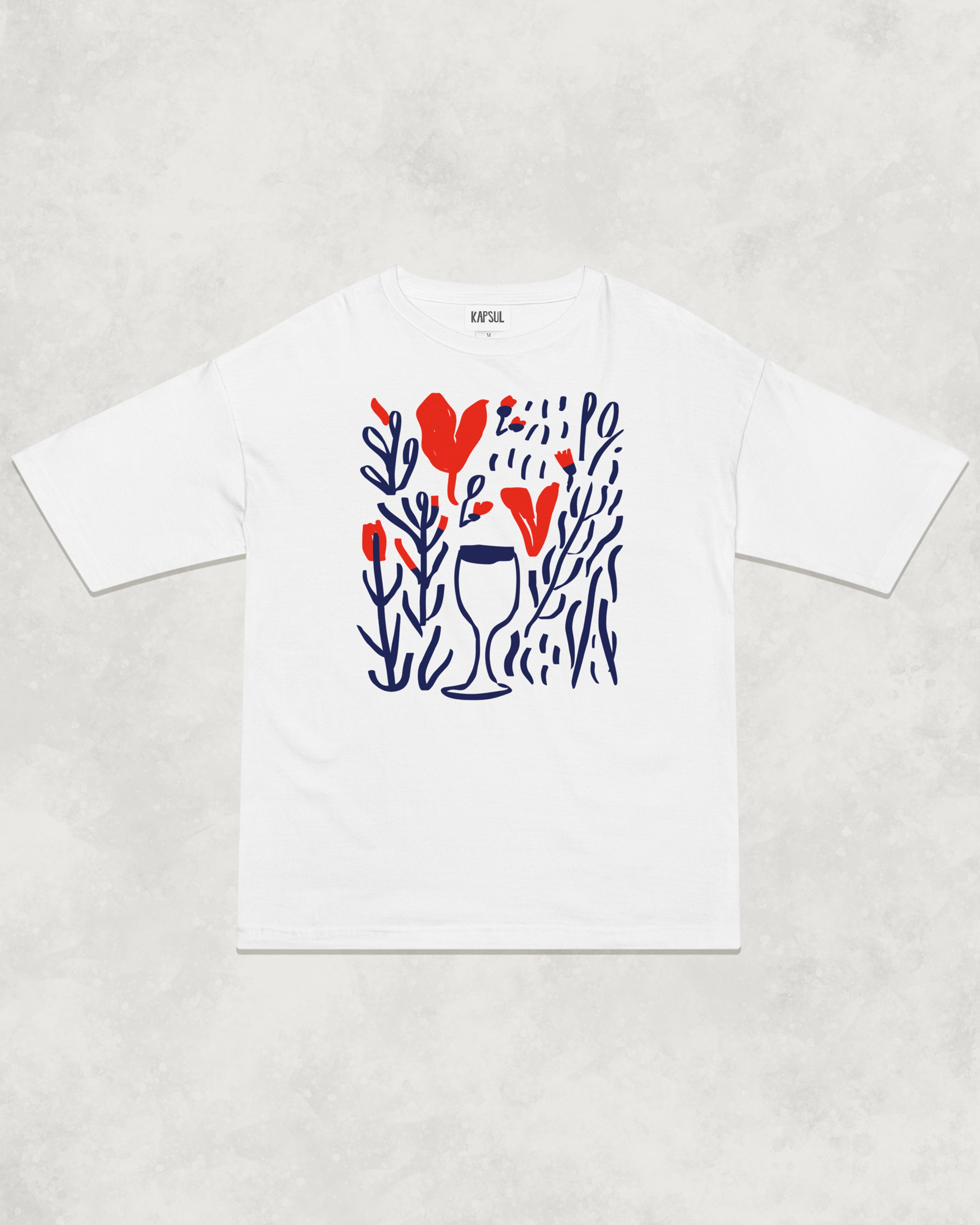 Vino D'amour - Relaxed Tee Blanc